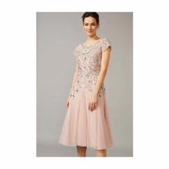 Phase Eight Pink Celia Embellished Tulle Dress