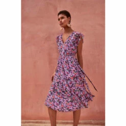 Phase Eight Natural Breesha Printed Dress