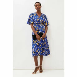 Phase Eight Blue Jayla Floral Printed Dress