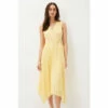 Phase Eight Yellow Petra Pleat Wrap Dress