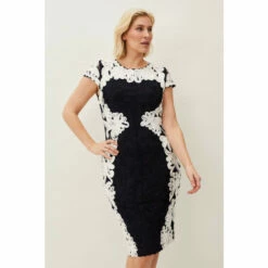 Phase Eight Blue Nori Tapework Dress