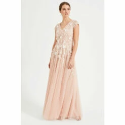 Phase Eight Pink Henriette Flower Maxi Dress