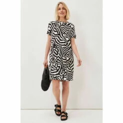 Phase Eight Black Zebra Print Dress
