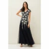 Phase Eight Blue Henriette Embellished Maxi Dress