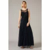 Phase Eight Blue Greta Embellished Tulle Maxi Dress
