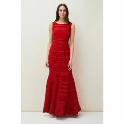 Phase Eight Red Shannon Layered Dress