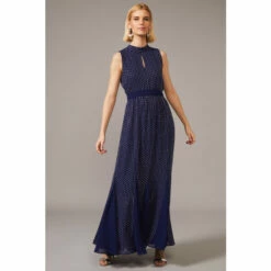Phase Eight Blue Pippa Embellished Blouson Dress