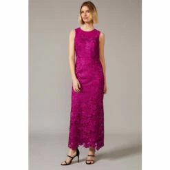 Phase Eight Pink Bessie Lace Maxi Dress