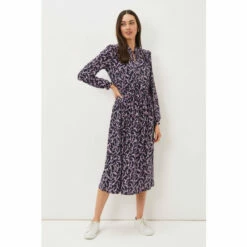Phase Eight Purple Shay Floral Midi Dress