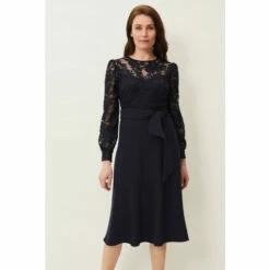 Phase Eight Blue Akira Lace Dress