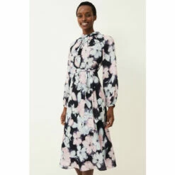 Phase Eight Blue Ella Floral Print Dress