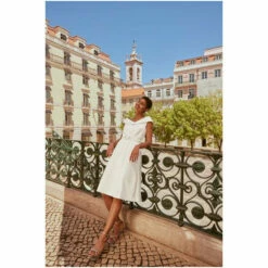 Phase Eight White Felicity Belted Dress