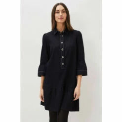 Phase Eight Blue Fleur Denim Shift Dress