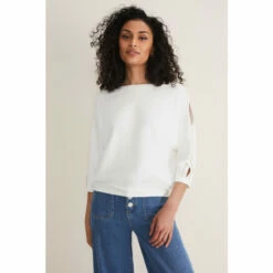 Phase Eight Cream Caroline Chain Detail Knit Jumper
