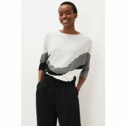 Phase Eight Grey Gee Melange Knit Jumper