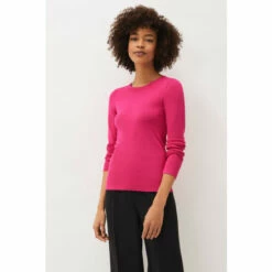 Phase Eight Pink Molla Crew Neck Jumper
