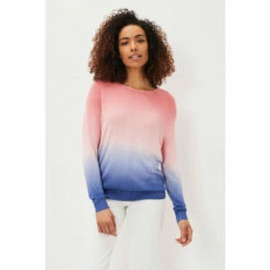 Phase Eight Blue Helen Dip Dye Knit Jumper