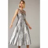 Phase Eight Metallic Lainey Shimmer Sequin Midi Dress