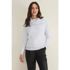 Phase Eight Blue Rylee Roll Neck Knit Jumper