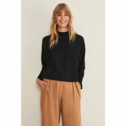 Phase Eight Grey Button Cuff Easy Knit Jumper