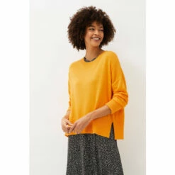 Phase Eight Womens Orange Yazin Boxy Knit Jumper