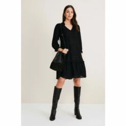Phase Eight Tansy Black Swing Dress