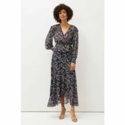 Phase Eight Blue Lola Floral Co-Ord Blouse