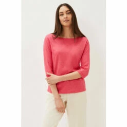 Phase Eight Pink Belle Scoop Neck Top