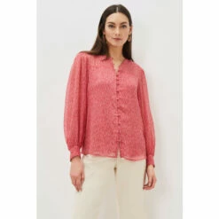 Phase Eight Black Sharpay Printed Chiffon Blouse