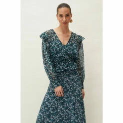 Phase Eight Blue Lola Floral Blouse