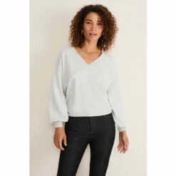 Phase Eight Green Kylie V-Neck Top