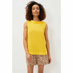 Phase Eight Yellow Sky Linen Blouse