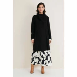 Phase Eight Bellona Black Knit Coat