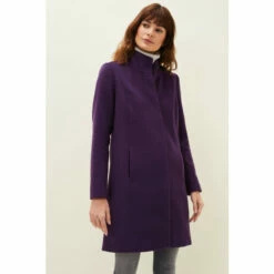 Phase Eight Purple Baillie Wool Coat