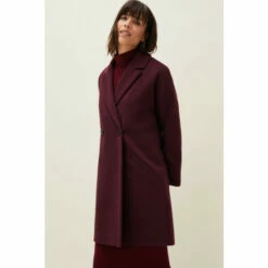 Phase Eight Red Emery Double Breasted Wool Coat