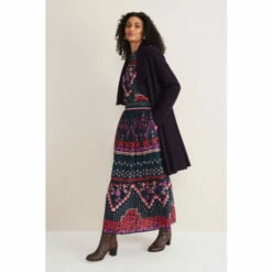 Phase Eight Purple Bellona Knit Coat