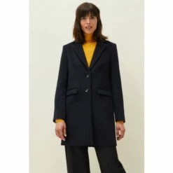 Phase Eight Blue Lydia Wool Car Coat