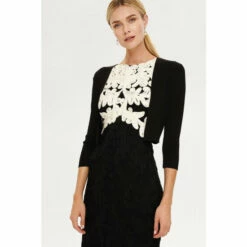 Phase Eight Black Salma Lightweight Knitted Jacket