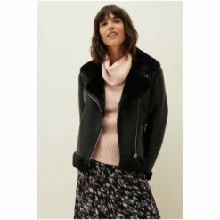 Phase Eight Black Kya Avaitor Jacket