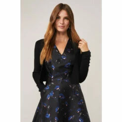 Phase Eight Black Adah Knitted Occasion Jacket