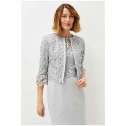 Phase Eight Alisha Grey Lace Jacket