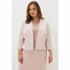 Phase Eight Pink Mariposa Peplum Hem Occasion Jacket