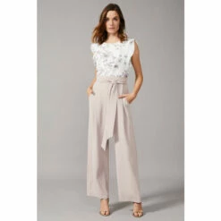 Phase Eight Cream Victoriana Printed Jumpsuit