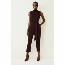 Phase Eight Red Zinnia Cowl Neck Jumpsuit