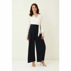 Phase Eight Cream Rachael Wide Leg Jumpsuit