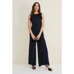 Phase Eight Blue Atlanta Burnout Jumpsuit