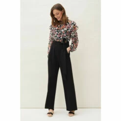 Phase Eight Black Sophie Floral Print Jumpsuit