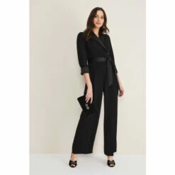 Phase Eight Kylie Tux Black Jumpsuit
