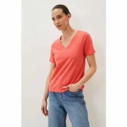 Phase Eight Pink Elspeth V-Neck Top