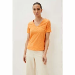 Phase Eight Womens Orange Elspeth V Neck Top
